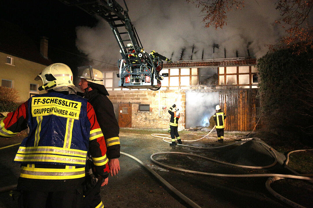 Scheunenbrand in Melkendorf