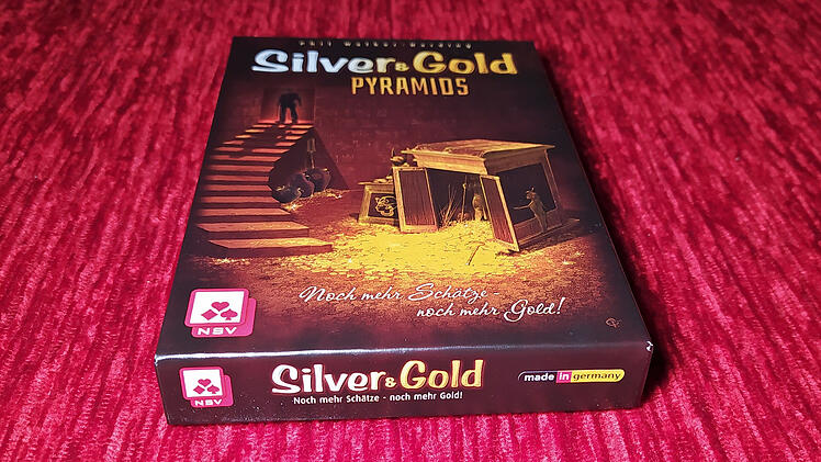 Spiele-Test Silver & Gold Pyramids - Draw & Write-Schatzsuche - NSV-Herbstneuheit 2023