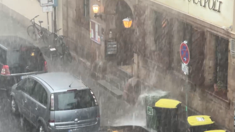 Unwetter w&uuml;tet &uuml;ber Erlangen und N&uuml;rnberg