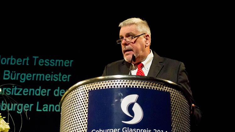 Bürgermeister Norbert Tessmer: "In Sachen Glas spielt Coburg in der internationalen Liga."
