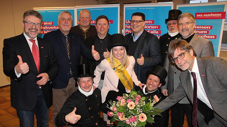 Empfang in Coburg für die "Miss Handwerk" Ramona BrehmOliver Schmidt
