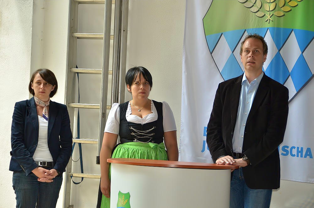 Presse Fotoshooting des Jungbauernkalenders 2013