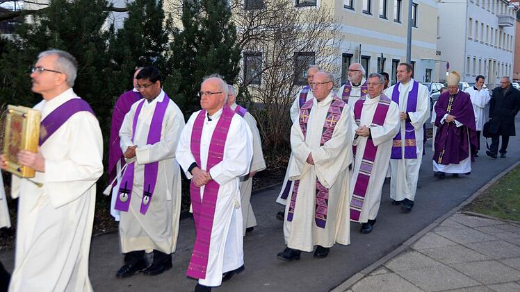 Besuch des Bischofs in Bad Kissingen. Foto: Peter Rauch