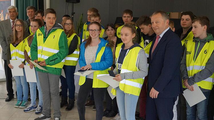 Die Siegerehrung. Foto: Verkehrswacht