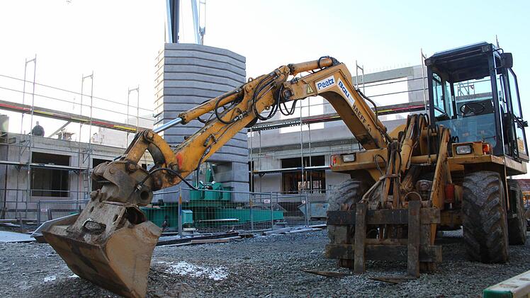 Blick auf die Baustelle des Mainleuser Seniorenheims. Foto: Jakob Weber