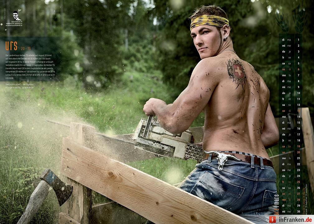 Schweizer Bauernkalender - Boys 2016: Dreck, Schweiß und Muskeln