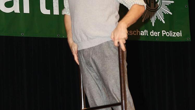 Jean Ferry frei auf der Leiter. Foto: Michael Stelzner