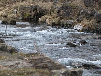 Die Sinn in Bad Brückenau: Gereinigtes Abwasser wurde hier schon eingeleitet. Deshalb darf der Wasserspielplatz am Siebener auch nicht mit Wasser aus dem Wildbach gespeist werden. Foto: Ulrike Müller
