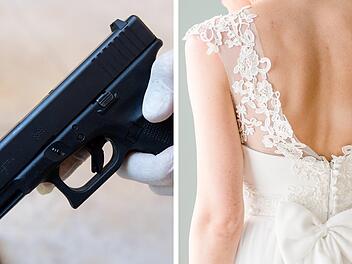 Braut feuert Sch&uuml;sse auf Hochzeit ab