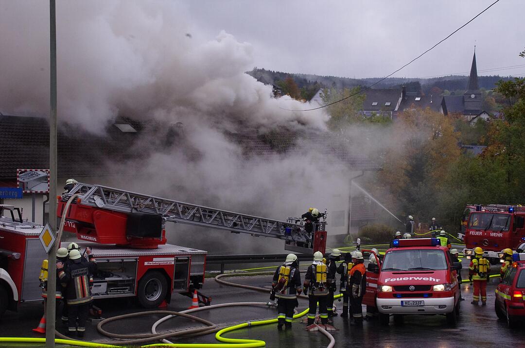 Brand in ehemaliger Disco in Windheim