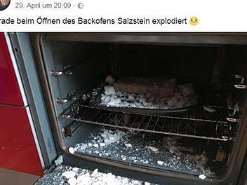 Ein Schock für Käufer eines Grillzubehörs von Aldi Süd: Ein Salzstein ist mittlerweile mehreren Aldi-Kunden nahezu explodiert. Foto: Screenshot Facebook/Aldi Süd