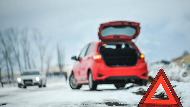 Verkehrsunfall im Winter
