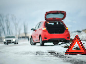 Verkehrsunfall im Winter
