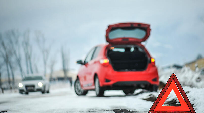 Verkehrsunfall im Winter