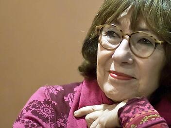 Jeanine Meerapfel am Dienstag bei ihrem Besuch im Coburger "Utopolis". Ihr Streifen "Der deutsche Freund" ist heute nochmals als "VHS-Film der Woche" zu sehen. Foto: Jochen Berger