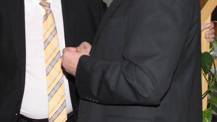 Im Gespräch mit Landrat Söllner. Foto: Jürgen Gärtner