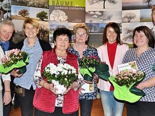 Die geehrten Mitglieder des Obst- und Gartenbauvereins Mainroth und Umgebung Foto: Ingrid Kohles
