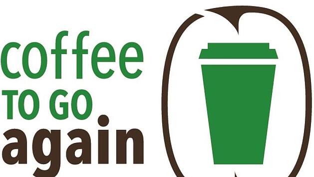 Geschäfte mit diesem Logo füllen Mehrweg-Kaffeebecher auf.Grafik: Julia Post