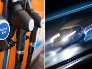 Eine Autofahrerin hat eine Tankstelle besch&auml;digt und daraufhin die Flucht angetreten.