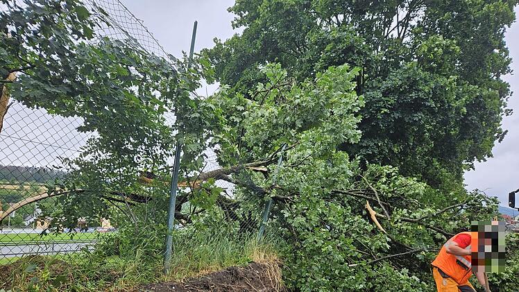 Marktrodach von Unwetter gebeutelt - verwüstete Friedhöfe, umgestürzte Bäume, geschlossenes Freibad