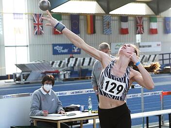 Im Kugelstoßen hätte sich Fünfkämpferin Hanna Schmitt mehr als die erreichten 9,62 Meter gewünscht.  Foto: Alfred Rineck