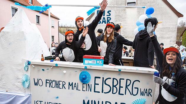 Die "Schiffschaukelbremskeilschnitzer" aus Oberaurach k&uuml;mmerten sich um das Klima.  Ren&eacute; Ruprecht