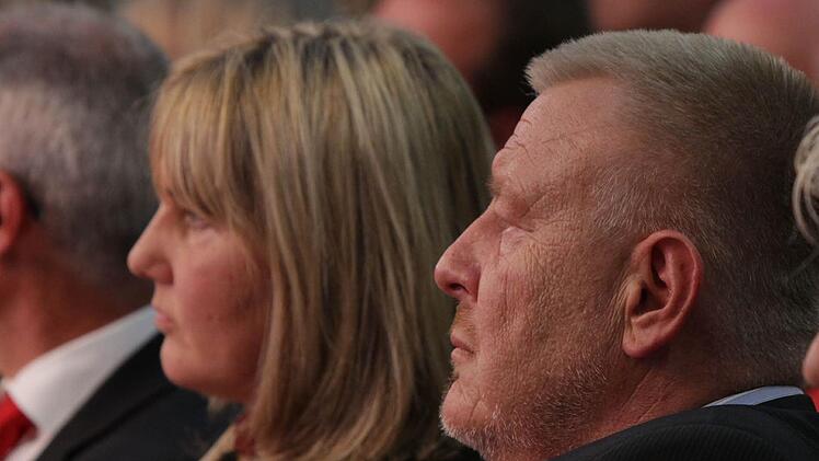 Coburgs OB Norbert Kastner (SPD) einträchtig neben Coburgs CSU-Chefin Birgit Weber.