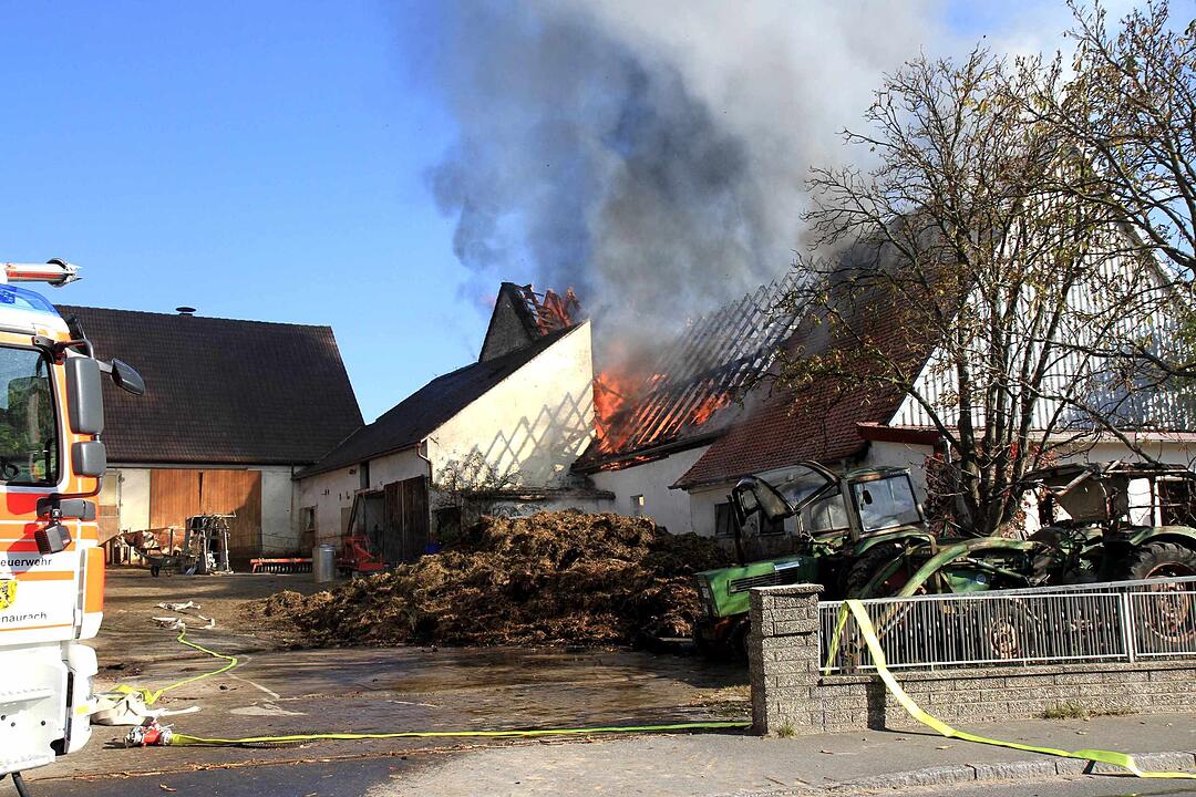 Brand in Schweinestall in Herzogenaurach