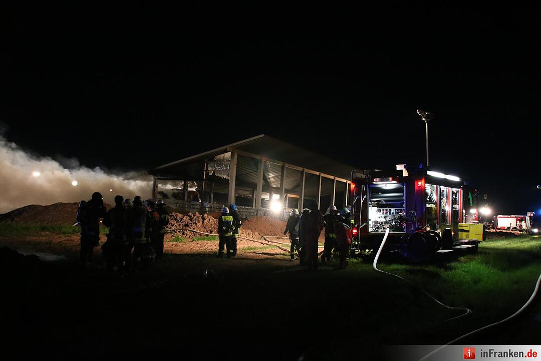 Hoher Schaden bei Stallbrand bei Nüdlingen