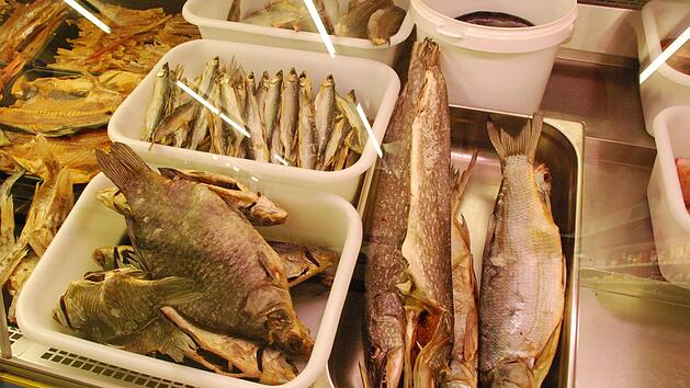 Knabberspa&szlig; f&uuml;r Russen: getrockneter Fisch.Christiane lehmann