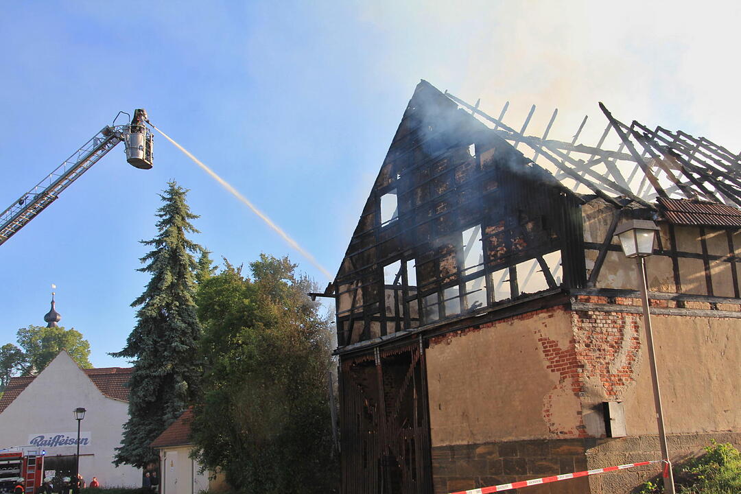 Scheunenbrand in Fischbach