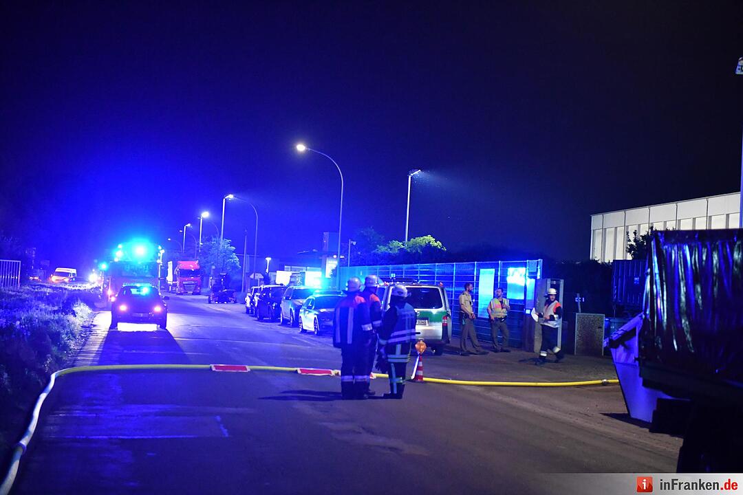 Brand bei Firma in Bamberg
