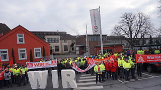 Warnstreik IG Metall in Kitzingen