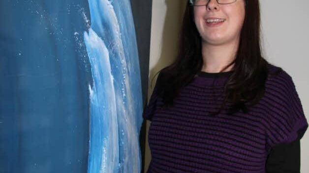 Gudrun Schiefelbein hat ihr Werk "After the rain" genannt - ein Werk aus der Kategorie "Tobago Art". Foto: Adam