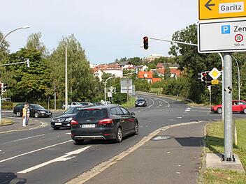 Die Mehrheit des Stadtrates sprach sich für einen Kreisverkehr an der Garitzer Kreuzung aus.  Foto: Mäuser/Archiv