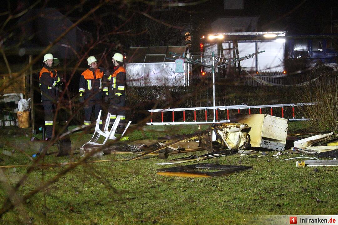 Brand eines Einfamilienhauses in Engelmannsreuth