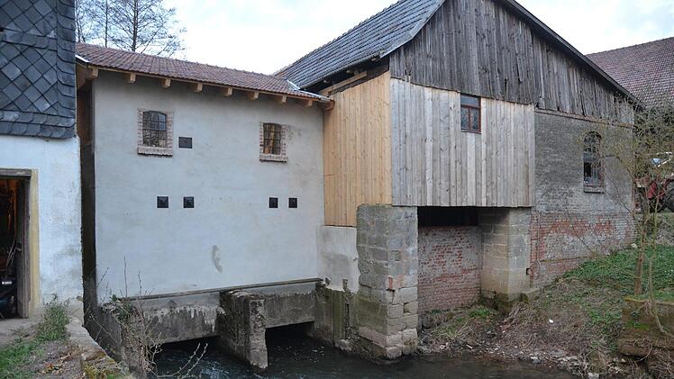 Das Auslassbauwerk der Mühle.