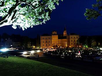 Malerisch: Blick auf das Coburger Schlossplatz vom Hofgarten aus.Foto: Jochen Berger