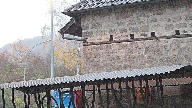 Die bisherige Fahrradabstellanlage am Bahnhof in Ebelsbach sieht nicht sehr einladend aus, und deswegen soll eine neue Anlage entsprechend einem Förderprogramm der Bahn entstehen. Dazu gibt es aber noch Gesprächsbedarf, so dass der Gemeinderat Ebelsbach vorerst keinen Beschluss fasste.  Foto: Günther Geiling
