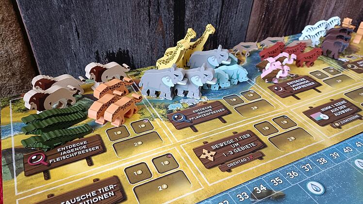Spiele-Test "Wilde Serengeti": Gehobenes Familienspiel für Wildtier-Fans