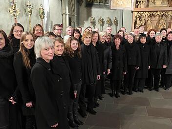 Das Ensemble Vokal Münnerstadt freut sich auf das Weihnachtskonzert in der Stadtpfarrkirche.  Foto: Peter Rottmann