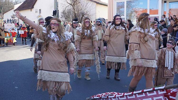 Faschingszug in Zeitlofs. Foto: Marion Eckert