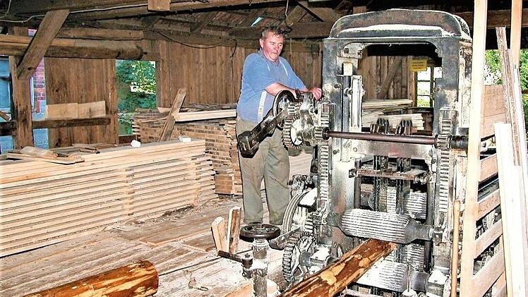Letzter Schneidmüller war Alfred Hoh. Die Aufnahme entstand 2008.