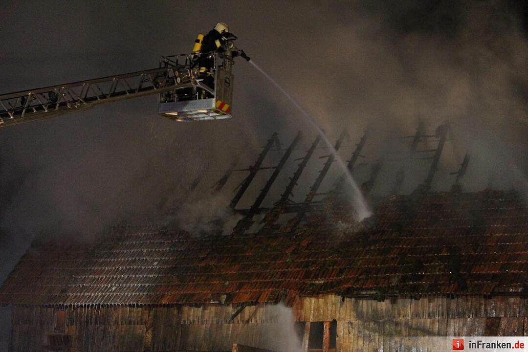 Scheunenbrand in Oberleichtersbach