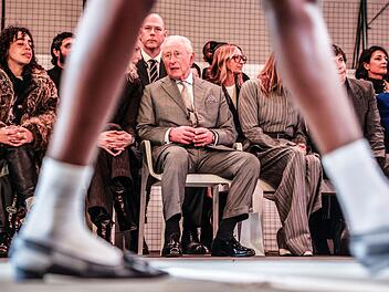 K&ouml;nig Charles auf Londoner Modewoche