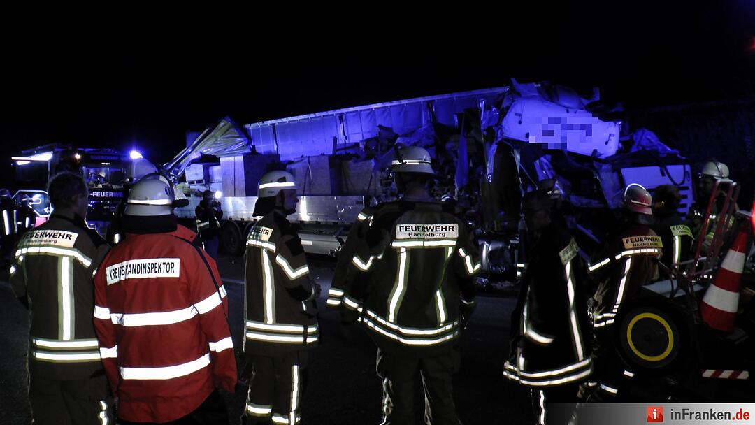 Schwerer Lkw-Unfall auf der A7 bei Hammelburg