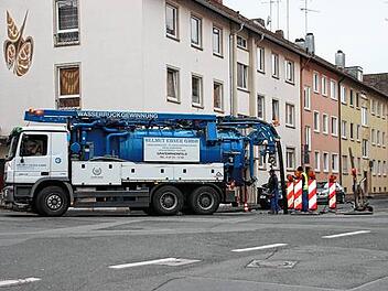 Kanalsanierung in der Innenstadt l&auml;uft