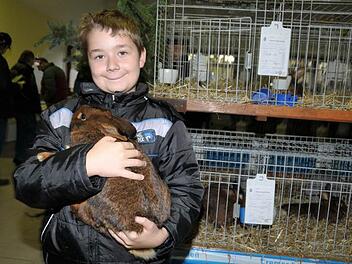Mathias Sammeth ist Kreisjugendmeister der Kaninchenzüchter. Foto: Roland Meister