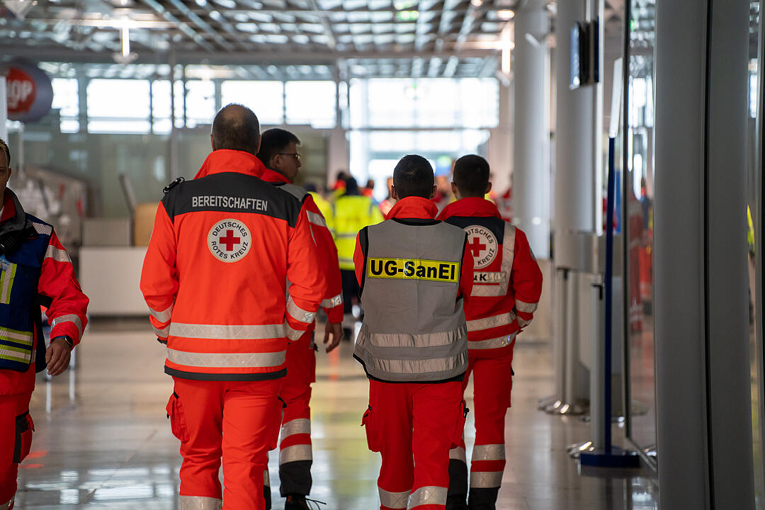 Großübung am Nürnberger Flughafen