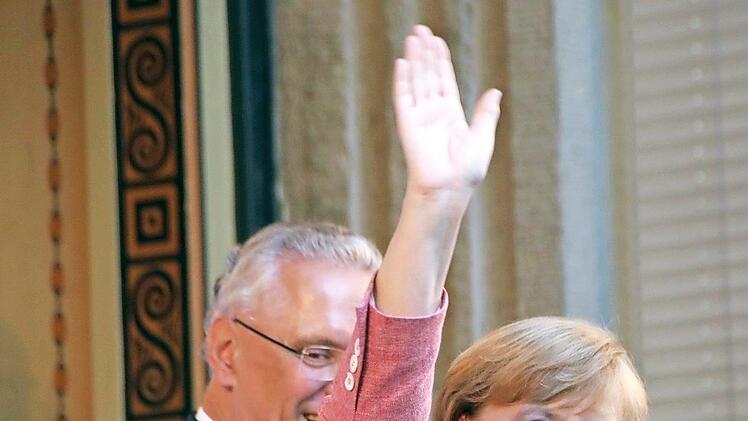 Angela Merkel in Bad Kissingen. Foto: Heike Beudert